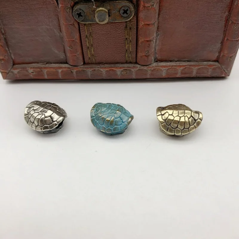 

Copper Longevity Turtle Shell Lettering Knife Beads Woven Paracord Lanyard Pendant Jewelry Lucky DIY EDC Tool Charms Accessories