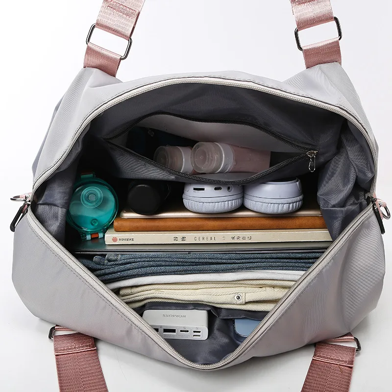 Large Capacity Portable Travel Duffle Tote Bags Short Distance Dry Wet Sports Fitness Gym Bag Outdoor Handheld Overnight Bag