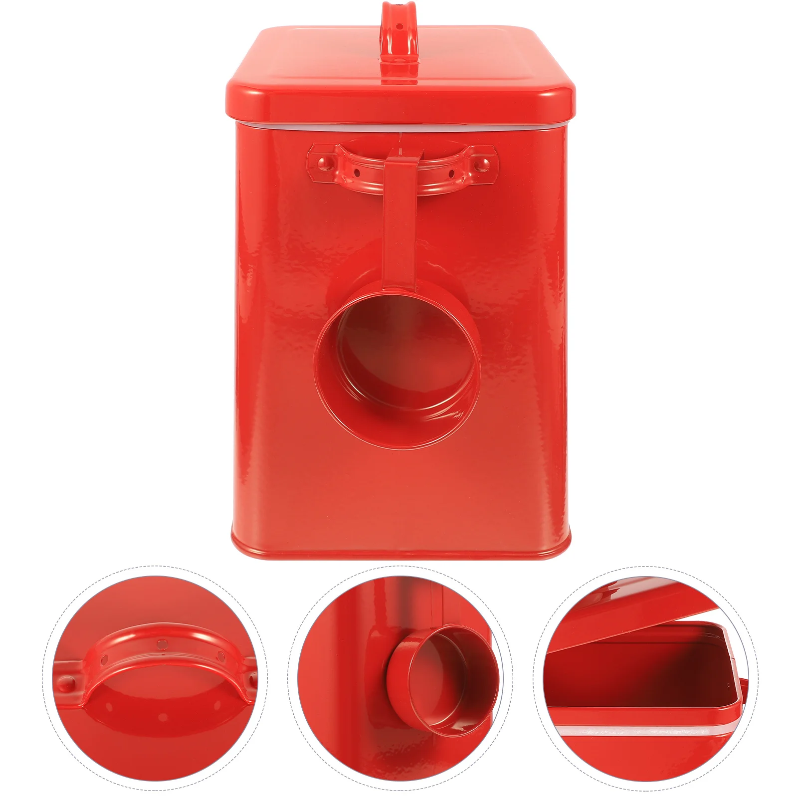 

Storage Laundrycontainercontainers Box Tin Detergent Rice Metal Bincanister Organizing Dispenser Bucket Pet Dry Flour Tinplate