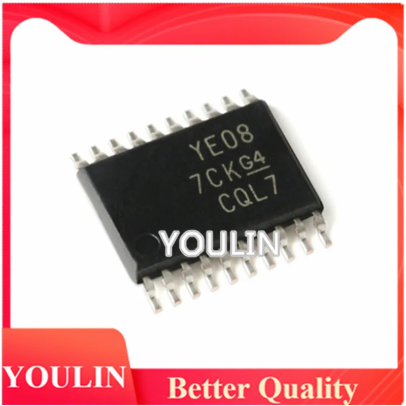 

10 шт. новый оригинальный подлинный TXB0108PWR трафаретная печать YE08 TSSOP-20 8-bit двунаправленный преобразователь уровня напряжения