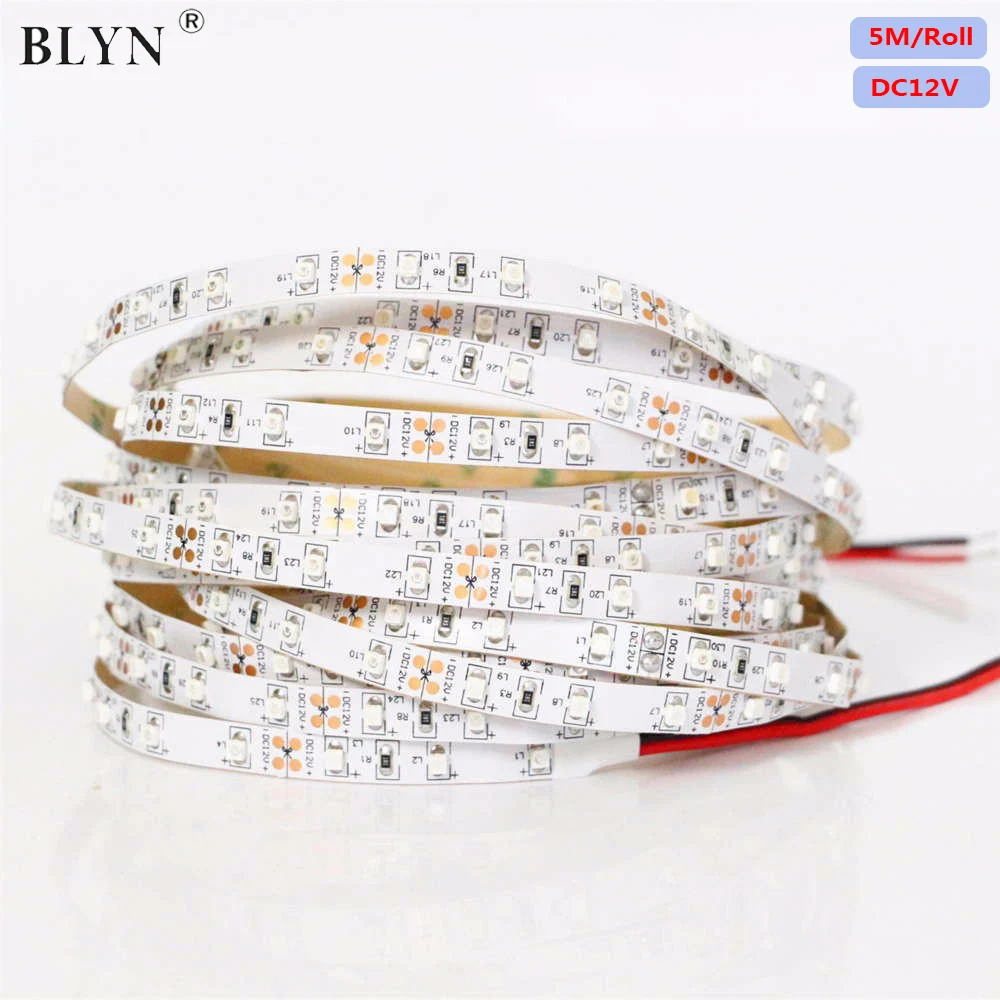 

5M/Roll DC12V 2835 LED Strip RGB Warm White Blue Yellow Green Ledstrip Waterproof Flexible Ribbon Light Ceiling Strip