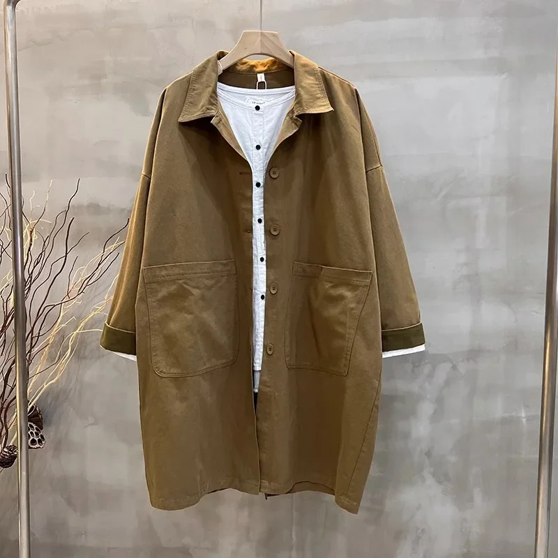 Осенняя новая японская винтажная однотонная женская свободная утягивающая