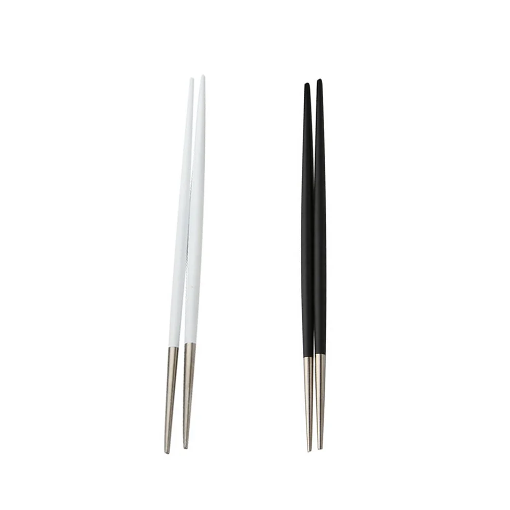 

Pointed Chopsticks Household Japanese-Style Tableware Useful Head Practical Stainless Steel