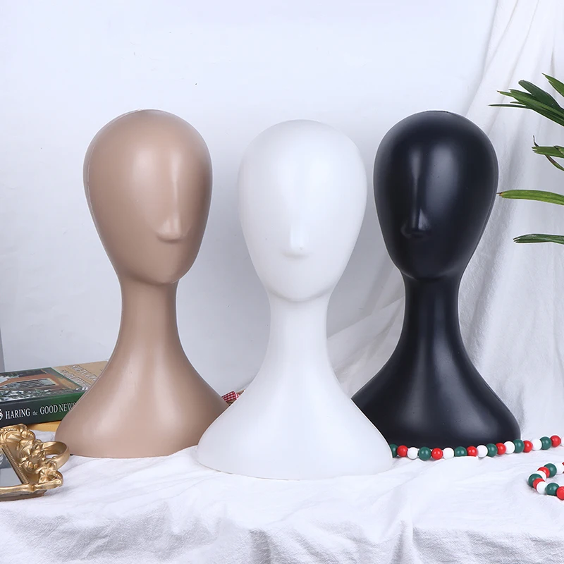 Pro Female Plastic Abstract Mannequin Manikin Head Model Wig Hat Hair Display Stand Holder Hat Headset Stand