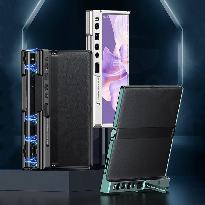 Чехол-подставка из алюминиевого сплава с магнитной рамкой для Huawei Mate XS 2 складной