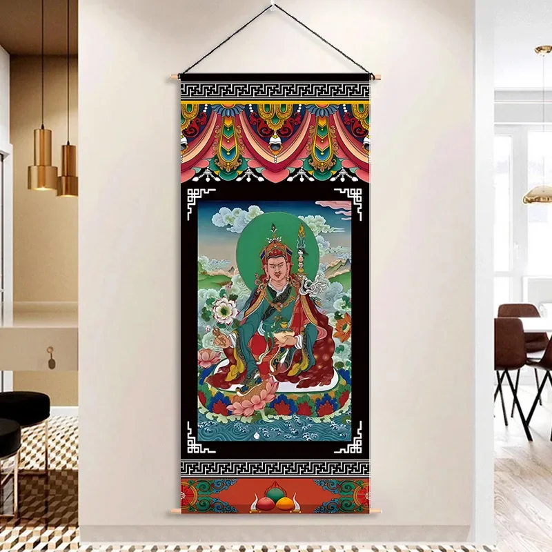Тибетская манджусри Бодхисаттва декоративная картина Шакьямуни тханка статуя