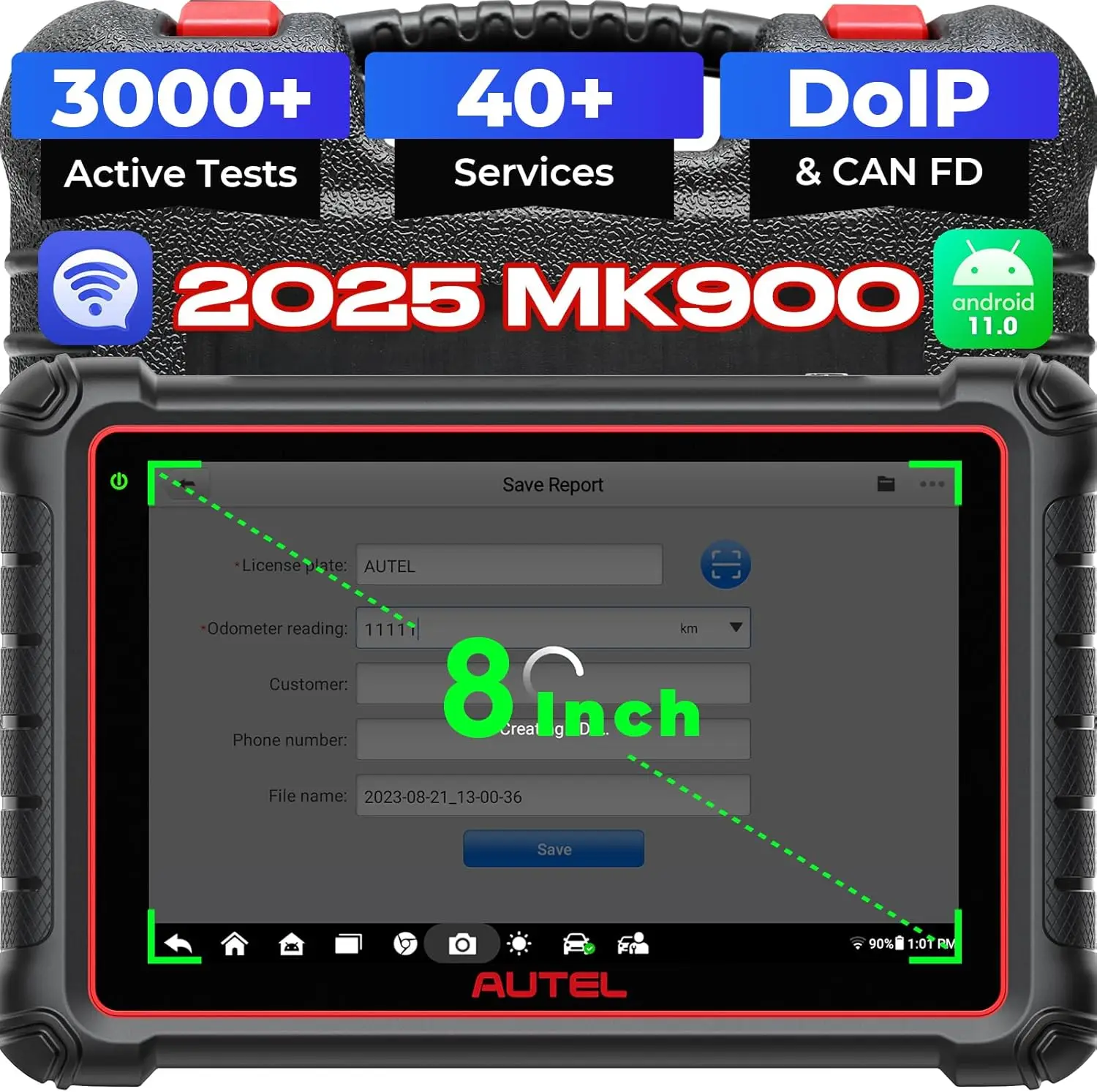 

Autel MaxiCOM MK900 OBDII сканер все системы диагностический сканер активный тест DoIP CAN FD FCA Autoauth SGW обновление MK808BT PRO