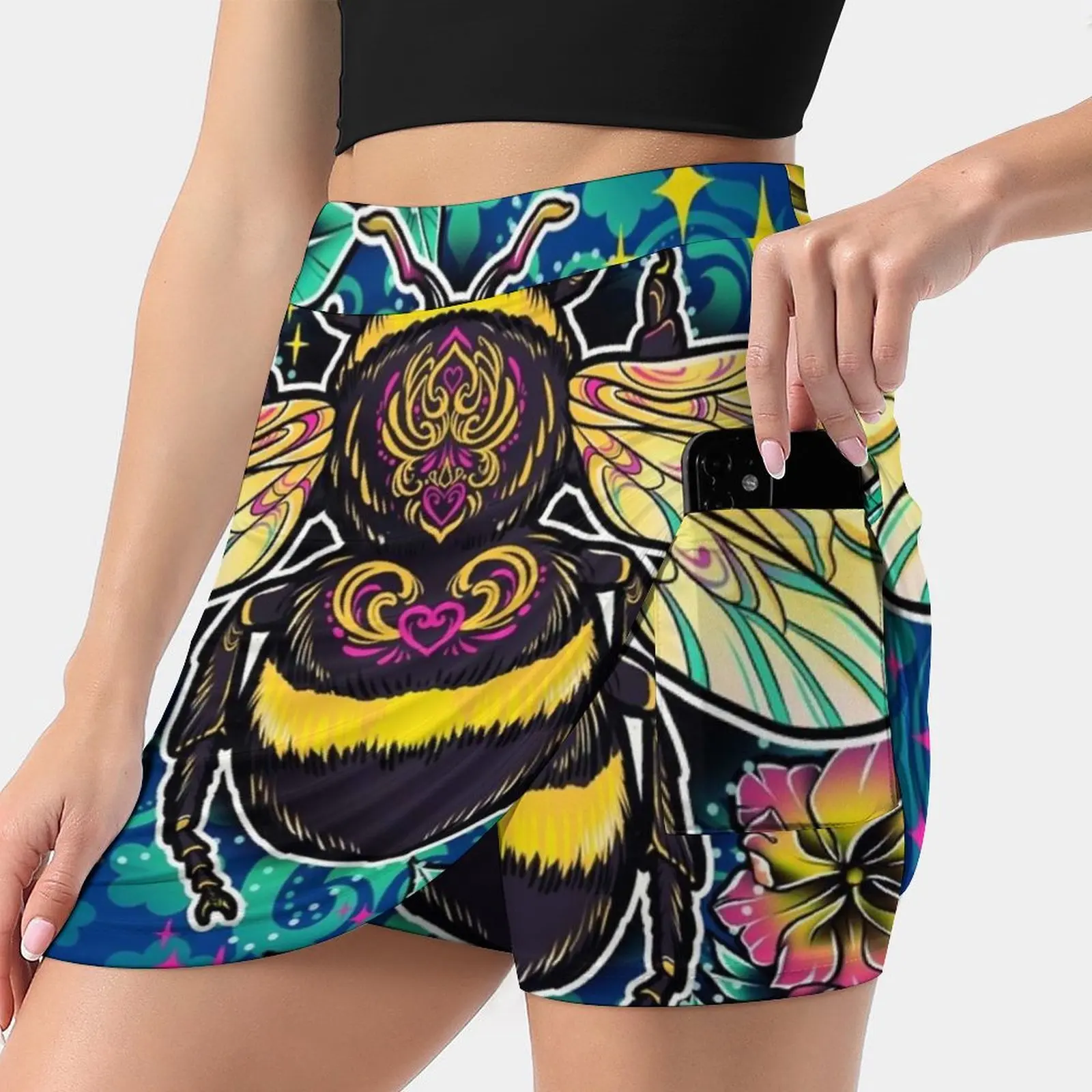 Женская юбка Эстетические юбки Новая мода Короткие Цифровой рисунок Вектор Adobe