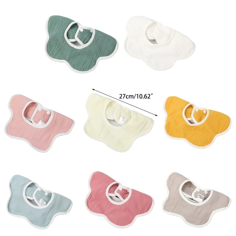 

Upgraded Baby Bib Absorbent Cotton Dribble Bib for Baby Boys & Girls Unisex Bib Newborn Bib for Feeding & Teething