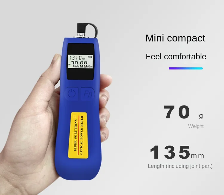 Optical Power Meter Tester Optical Attenuation Test Mini Optical Fiber Optical Power Meter High Precision FTTH Tool TL537