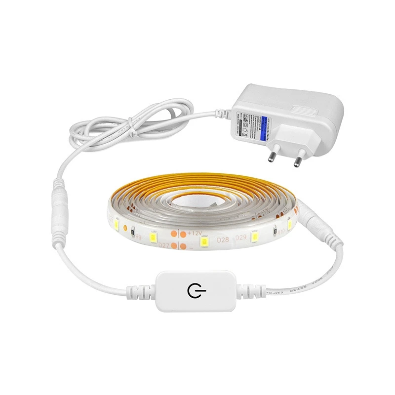 

JFBL Hot Contact Dimmer Switch,LED Strip Light Switch For Kitchen/Bedroom DC12V Contact Control Lamp Waterproof(EU Plug)