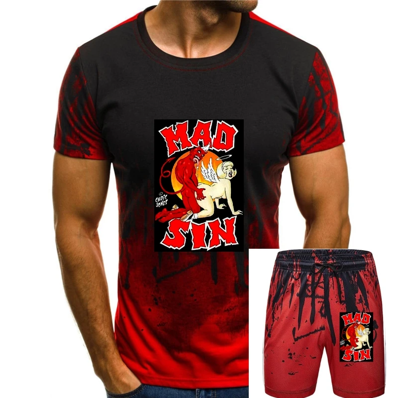 

Винтажная черная футболка Mad Sin 69, все размеры