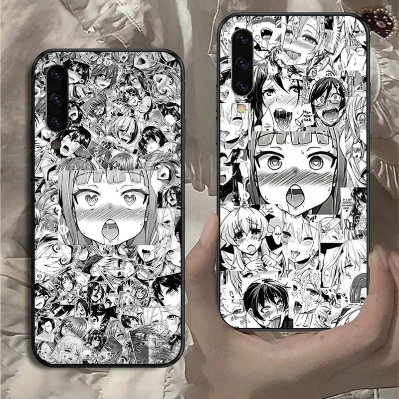 Чехол для телефона Hentai Ahegao манга Samsung Note 9 10 20 Plus Pro Ultra J6 J5 J7 J8 мягкий черный чехол |