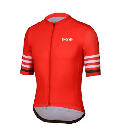 

2023 New Pro Team Lightweight Short Sleeve Cycling Jersey And Bib Shorts High Quality Gel Pad Italy Miti Leg ENCYMO