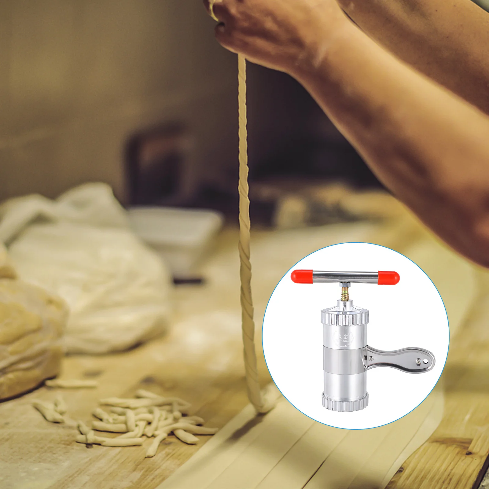 

Maker Pasta Machine Press Noodle Kitchen Masher Household Spaghetti Potato Ramen Fresh Tool Alloy Aluminiumbaby Presser