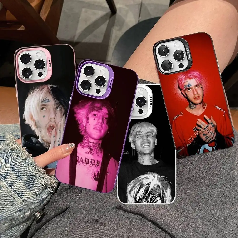 Фото Чехлы для телефонов Lil Peep Hellboy Love Rapper для iPhone 17, 16e, 15, 14, 13, 12, 11 Plus, Pro, Max, ProMax, красочные накладки №1
