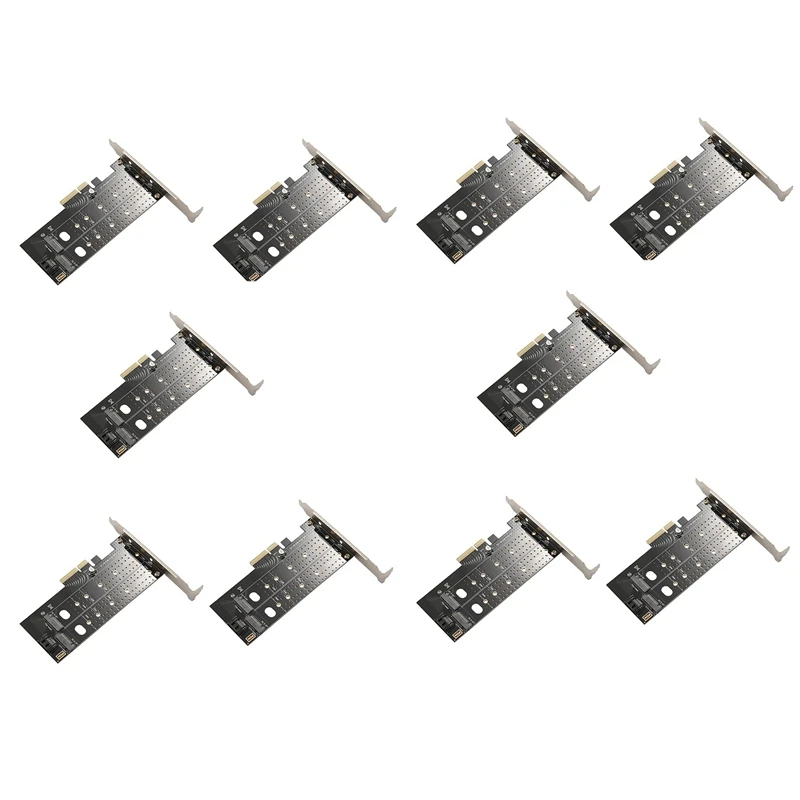 

5-кратный двойной адаптер M.2 Pcie, M2 Ssd Nvme (ключ M) или Sata (ключ B) 22110 2280 2260 2242 до PCI-E 2230X4, плата расширения