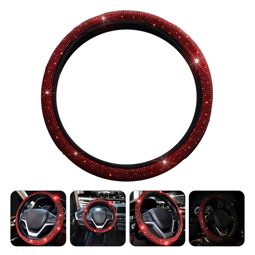 

Diamond Car Accessories Interior Car Accessories Rhinestones Steering Wheel Cover Car Supplies Car Interior Accessory