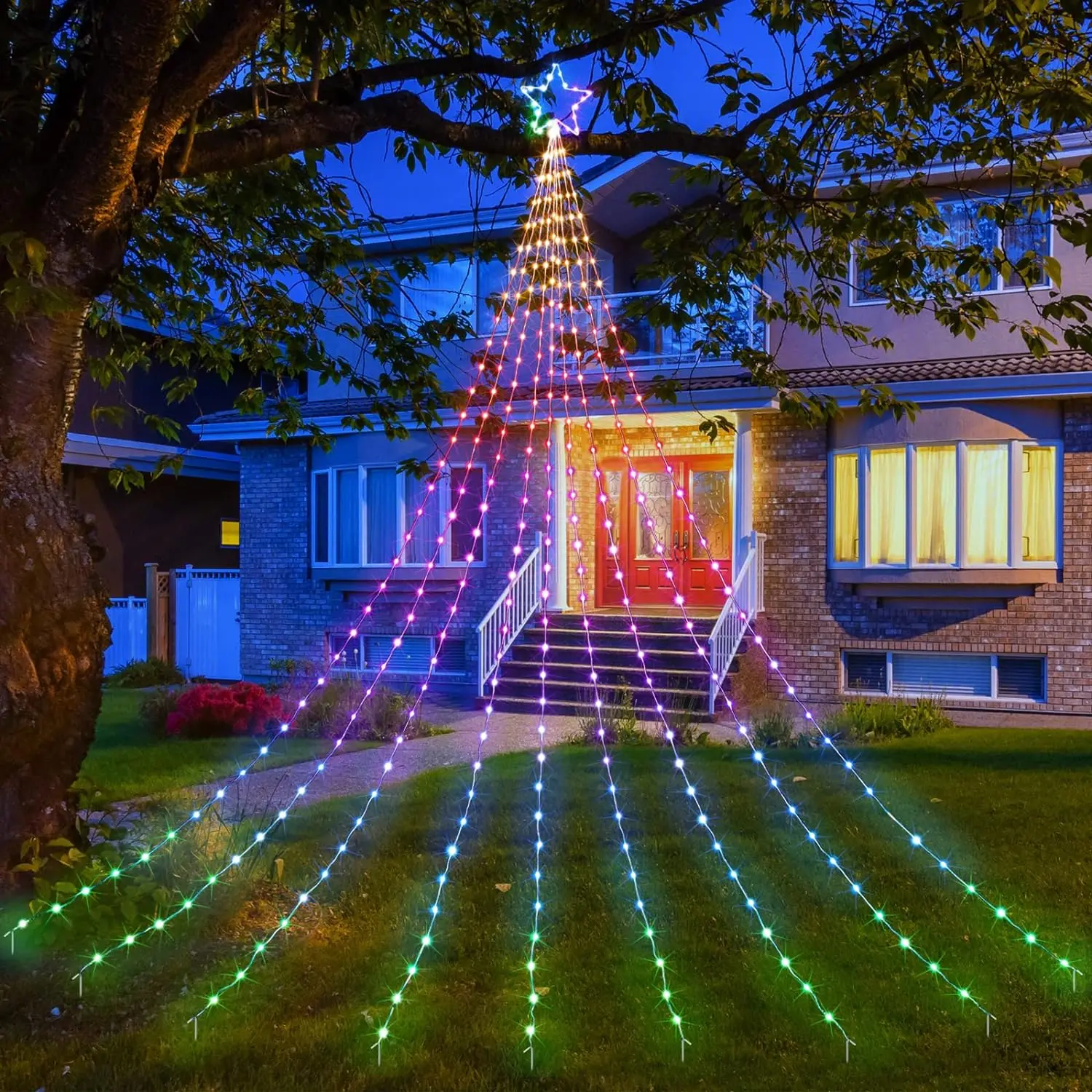 Рисунок 5 - Светодиодная RGB-гирлянда на рождественскую елку