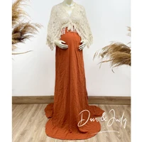 donjudy retro boho photography dress women maxi gown wedding party anniversary prom maternity dresses for photo shoot 2021