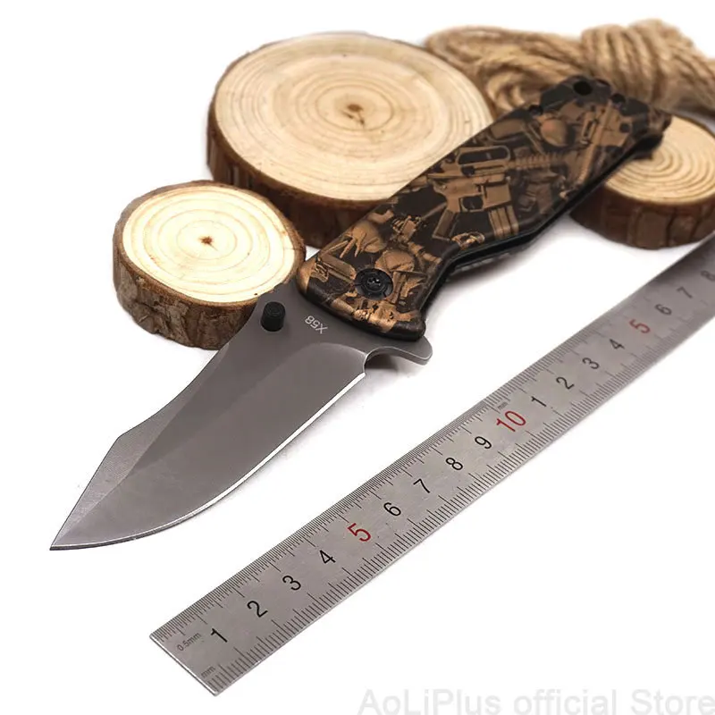 

Multi Folding Knife Titanium Hunting Survival Knife EDC Tool 5Cr13 Blade Tactical Camping Pocket Knives Outdoor Hand Tools