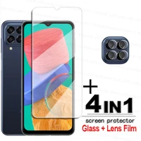 for samsung galaxy m33 glass samsung m33 tempered glass clear full glue screen protector for samsung m33 m23 lens film 6 6 inch