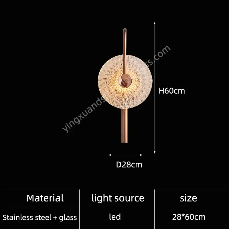 

Modern Glass Wall Sconce Lamp Wall Lighting Fixtures Interior Fashion Bedside Lamps for the Bedroom Corridor Lighting Wall Lamp