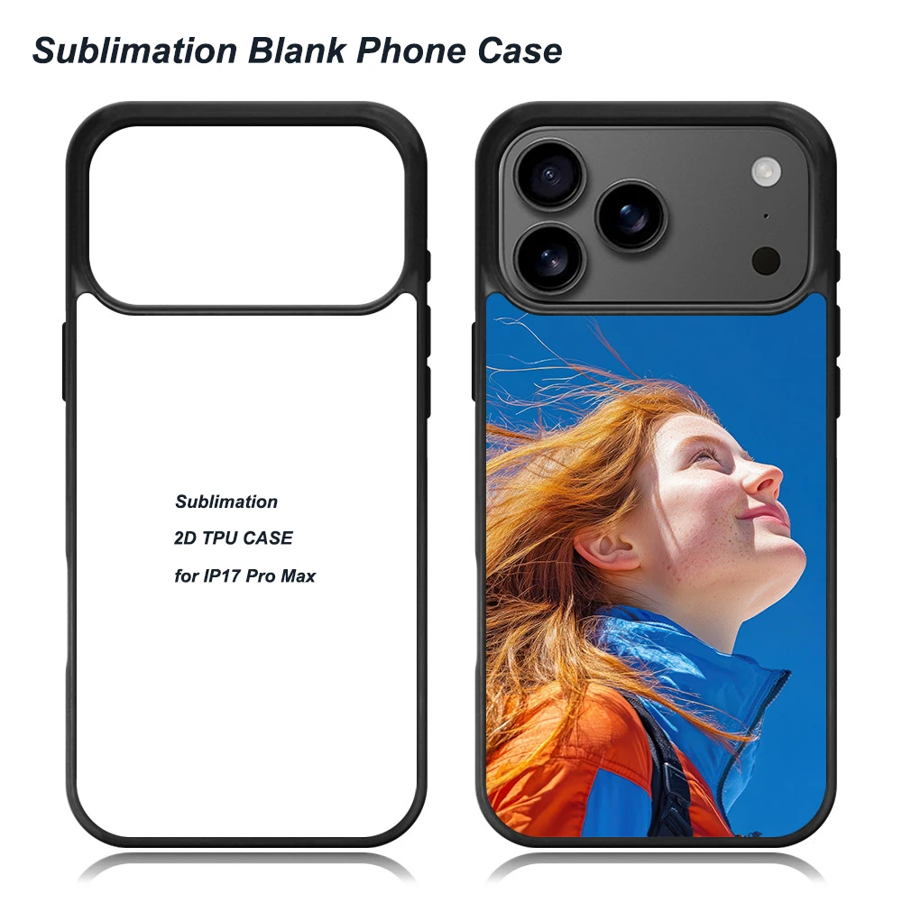 Фото Для iPhone 17 Pro Max 17Air 2D сублимационный чехол из ТПУ для телефона противоударный мягкий чехол с пустым алюминиевым листом 10 шт./лот №1