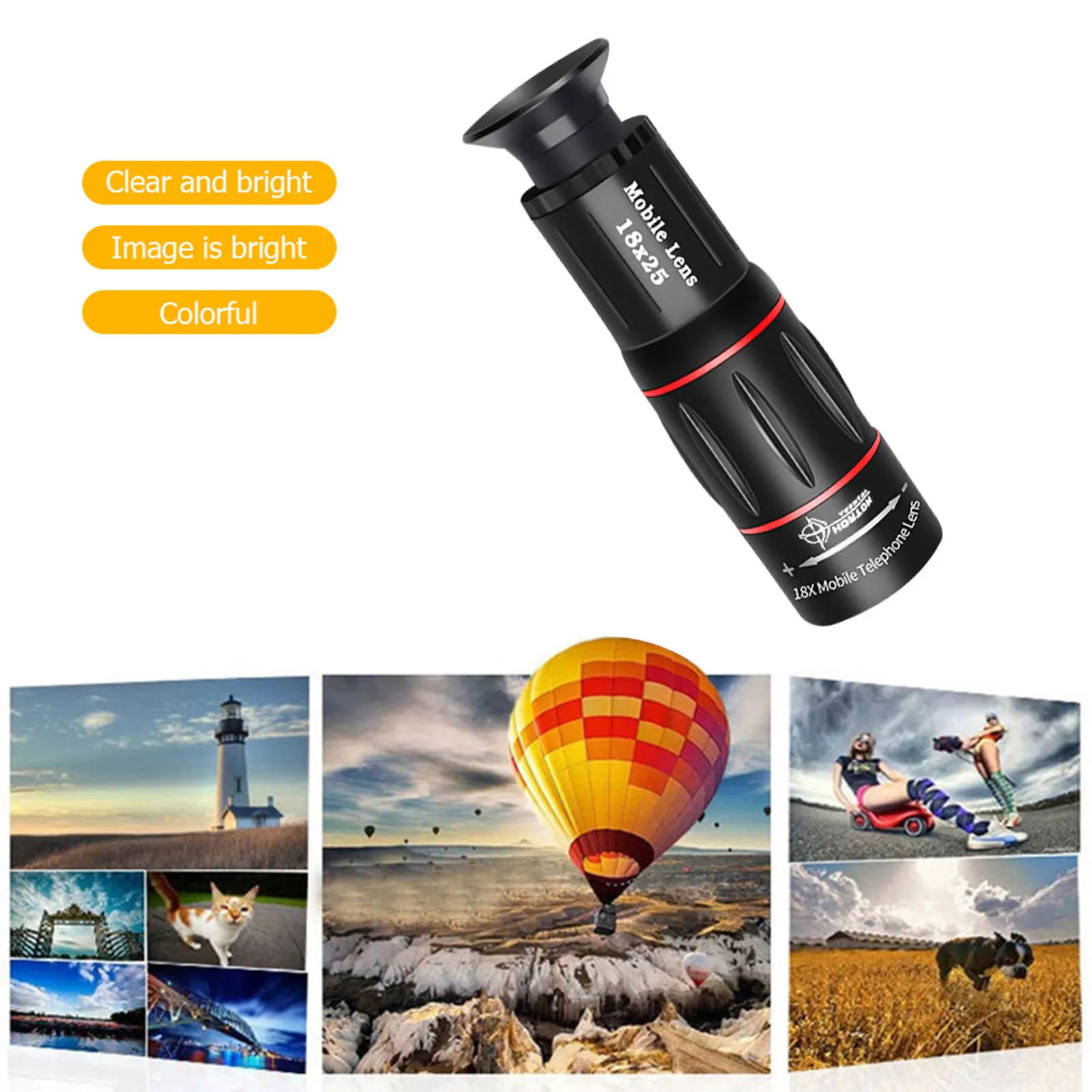 

Telephoto HD Monocular Telescope - Waterproof Mobile Phone Camera Telescope
