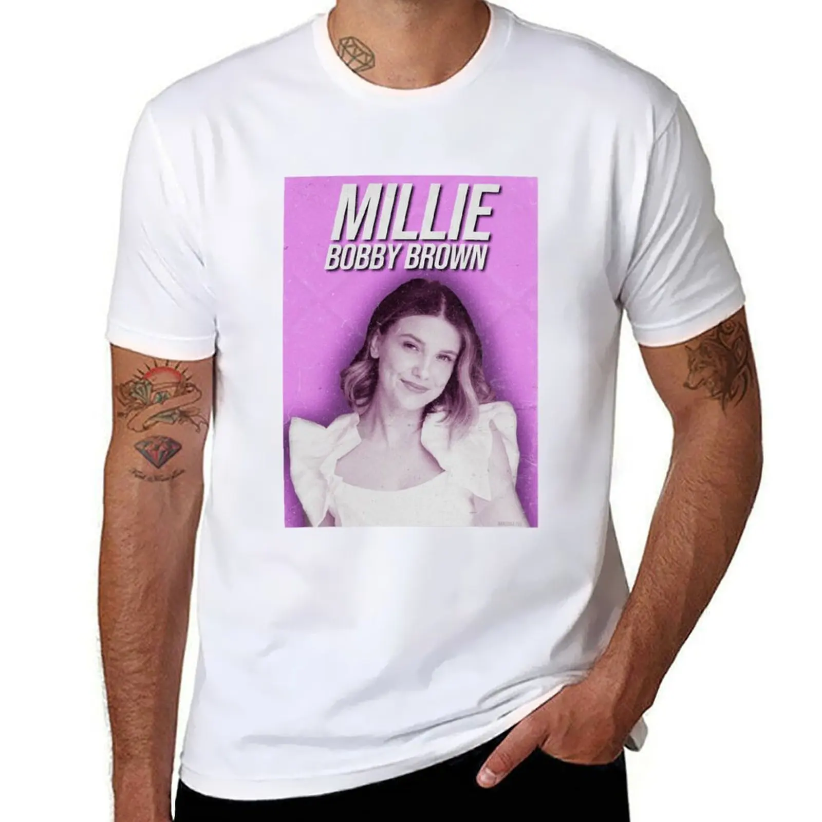 Коричневая рубашка Millie Bobby Homage Eleven футболка с фанатом
