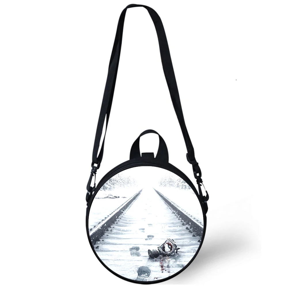 Metro Redux game Child kindergarten Bag 3D Print Crossbody Shoulder Bags For School Women Mini Round Bagpacks Rugtas Bag