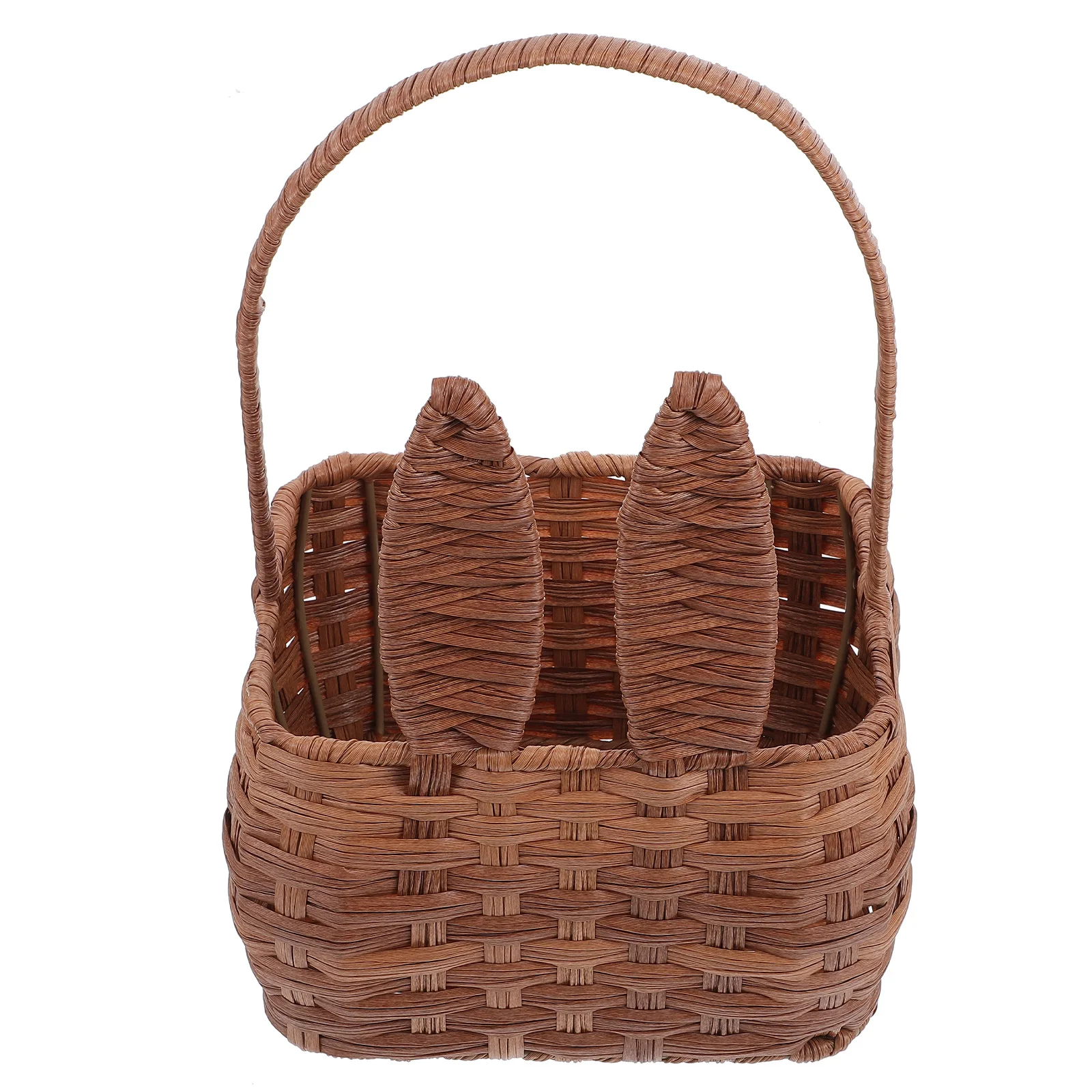 

Picnic Basket Wicker Flower Girl Basket Woven Basket Fruit Serving Basket Party Supplies Organizing Baskets