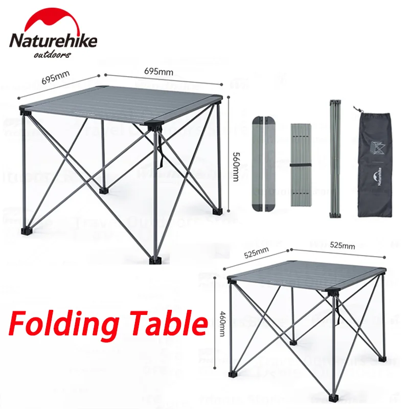 Naturehike складной стол для кемпинга сверхлегкий портативный из алюминиевого сплава