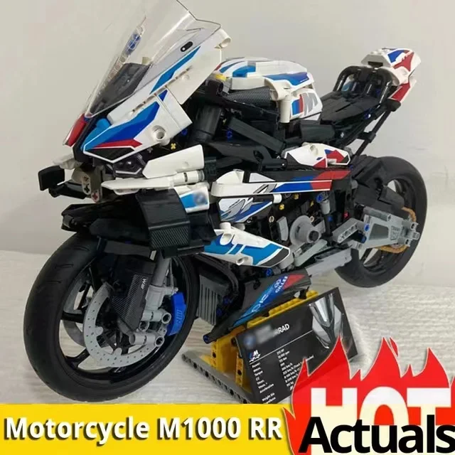 

1920 Pcs/Set MOC Technical Super Speed M1000RR Motorcycle Building Block Fit 42130 Motorbike Model Vehicle Bricks Toys Gifts