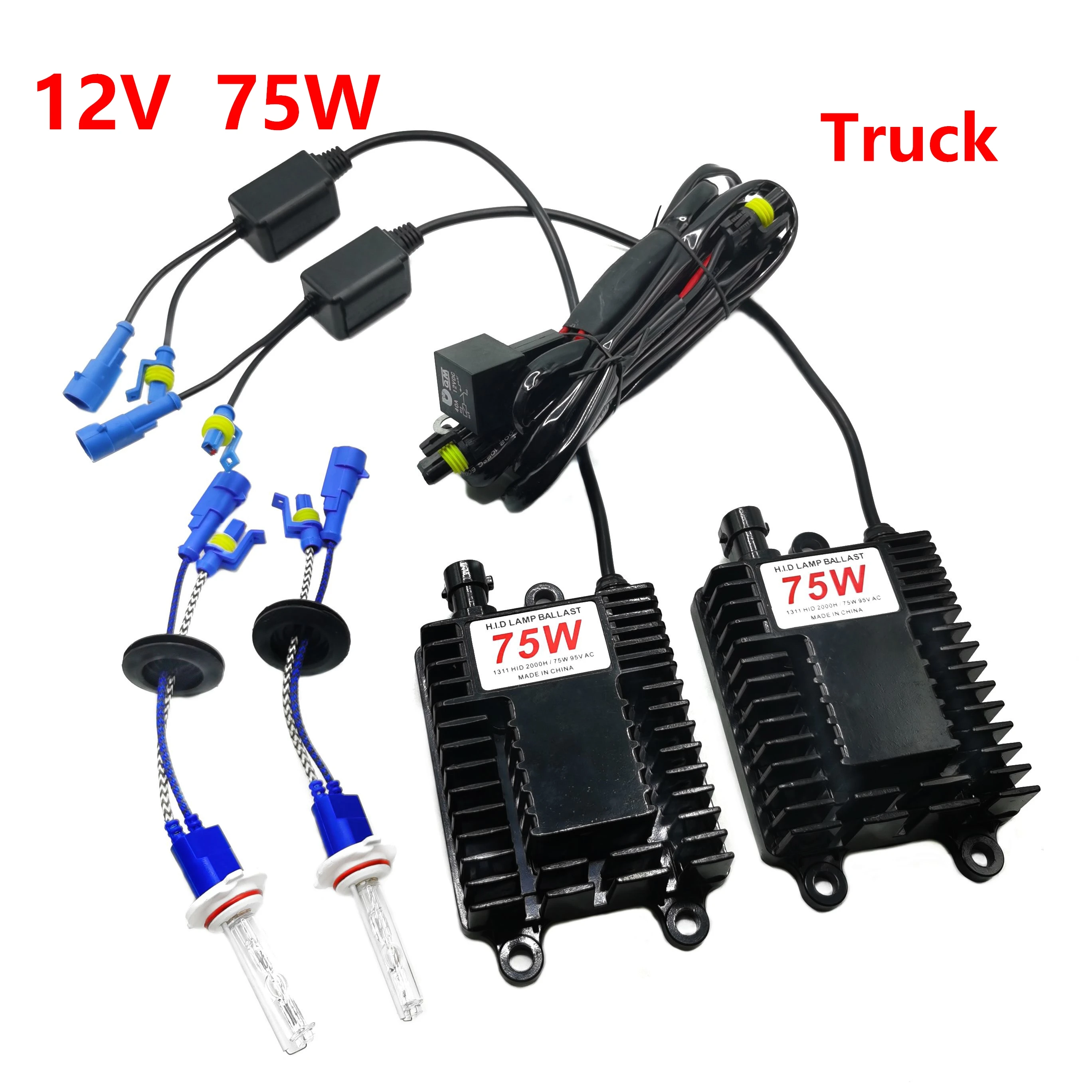 

12V 75w 100w Xenon Kits H1 H3 H7 H11 9005 9006 D2S Ceramic Bulbs H27 8500LM 4300K 6000K 8000K Heavy Duty Cars HID Headlights