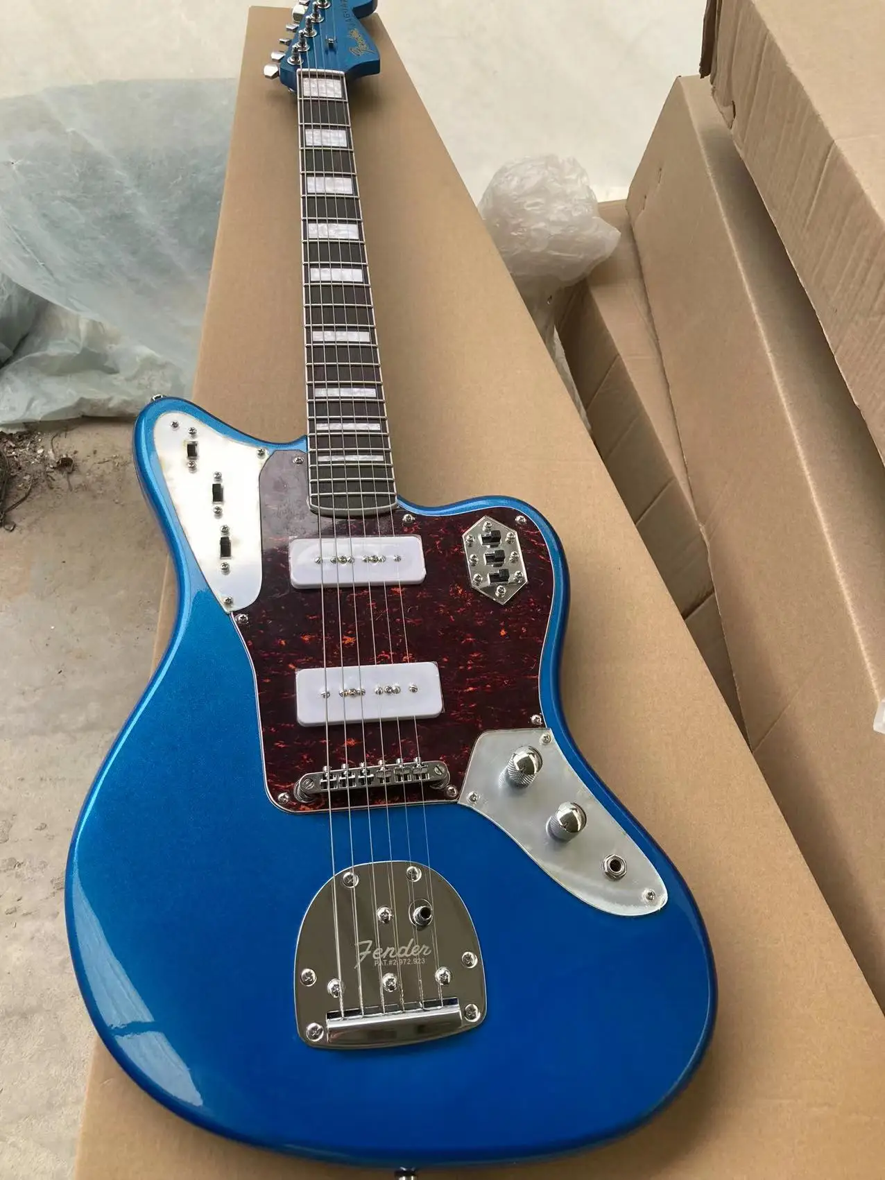 

Ome Electric Guitar Finish Blue Jazz