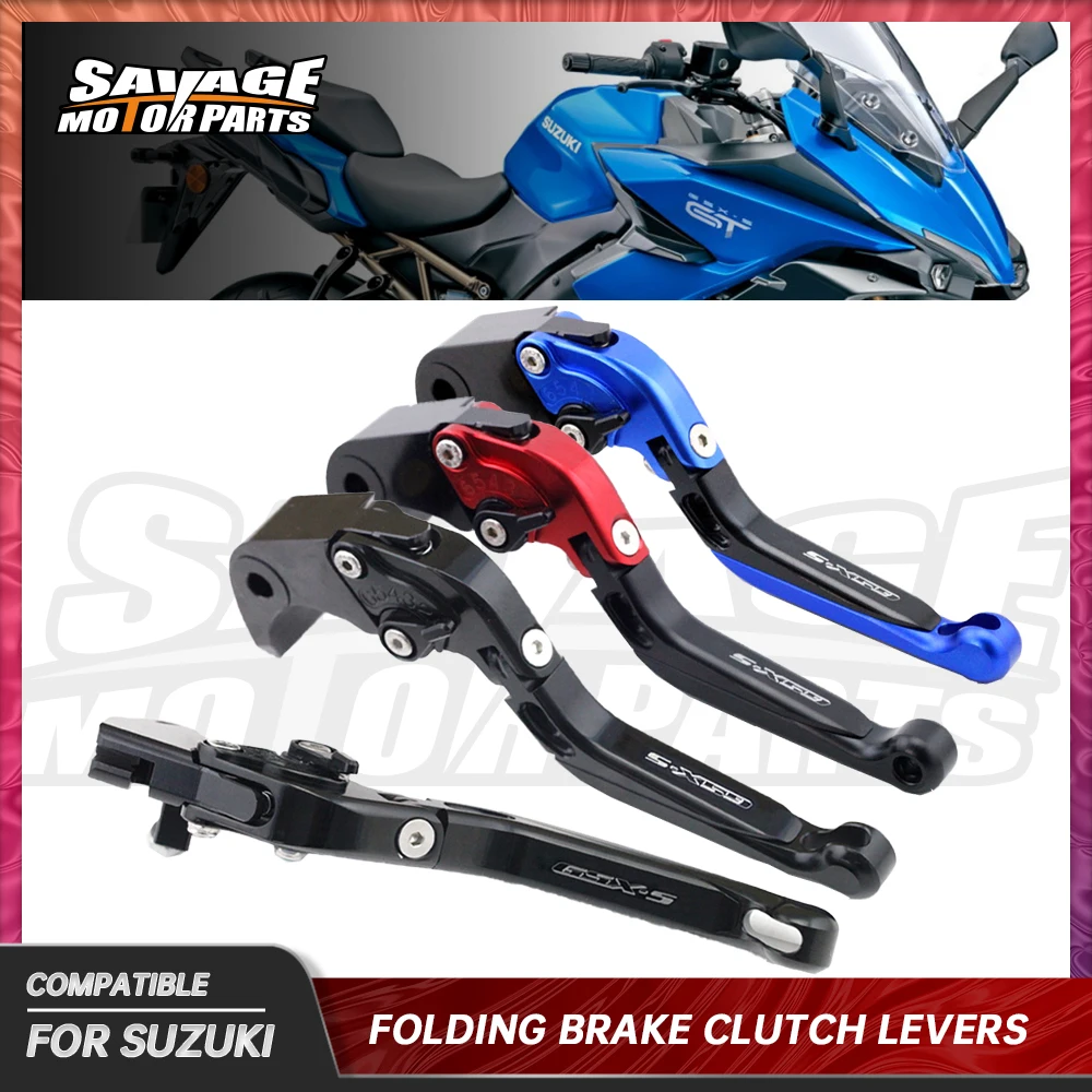 

Folding Brake Clutch Levers For SUZUKI GSX-S 750 950 2015-2023 Motorcycle Accessories Handle Extendable Adjustable