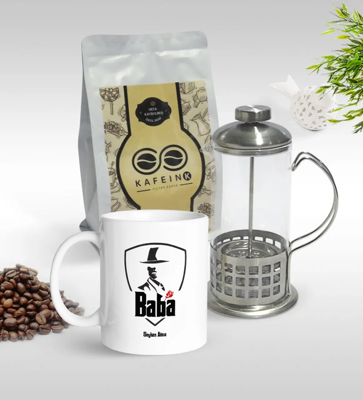 

Персонализированные папа Крестный отец дизайн кружка & Французский Пресс & 250gr фильтр Кофе подарок Seti-15 специальная конструкция друзей, пода...