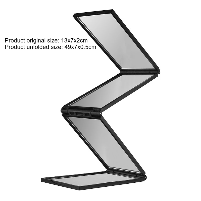 4-стороннее складное зеркало для макияжа на 360 градусов портативное ручное