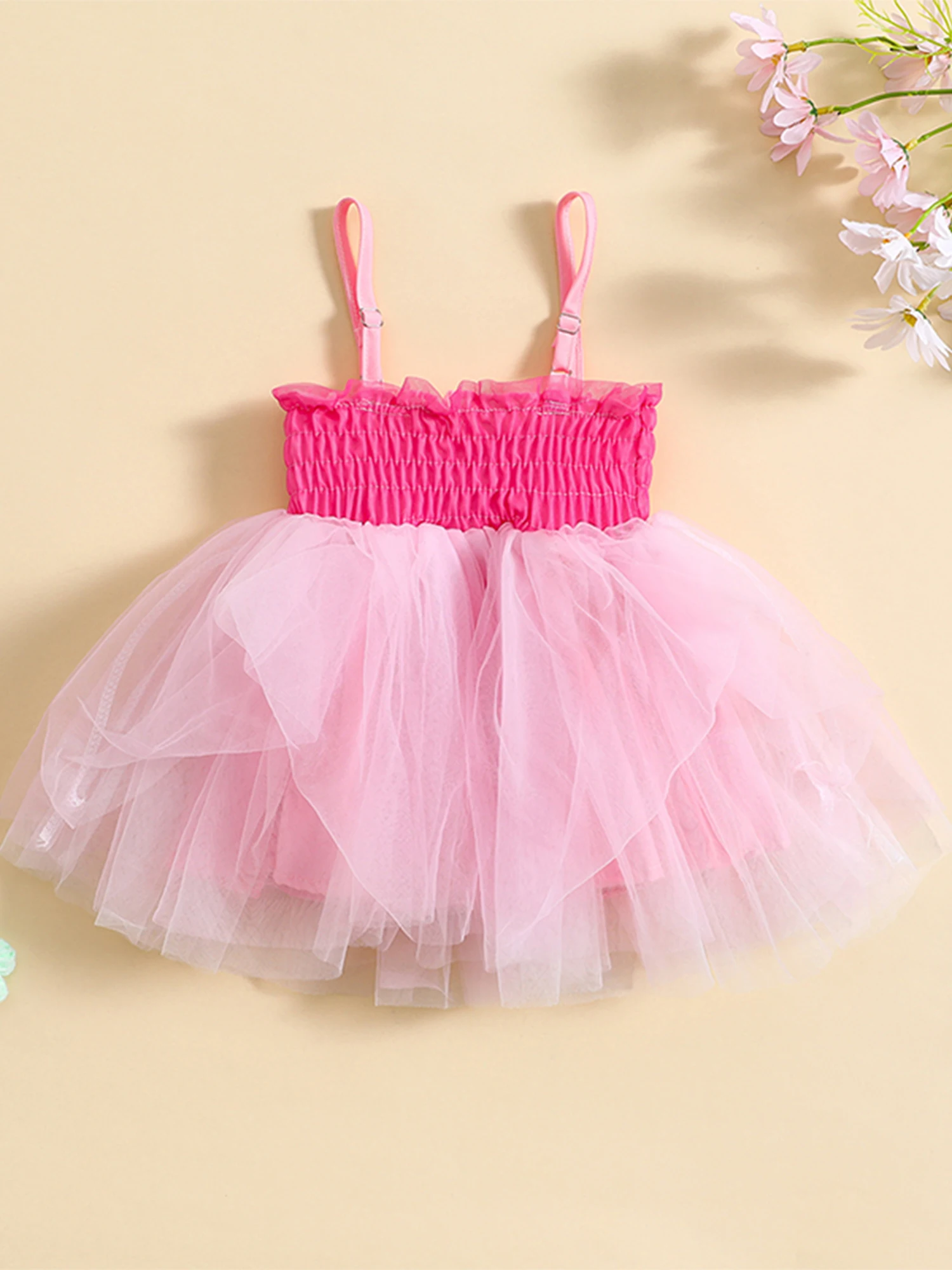 Цельнокроеное фатиновое платье принцессы для маленьких девочек, однотонное летнее платье-трапеция на тонких бретельках без рукавов (бирюзовое платье для малышей 12-18 месяцев)