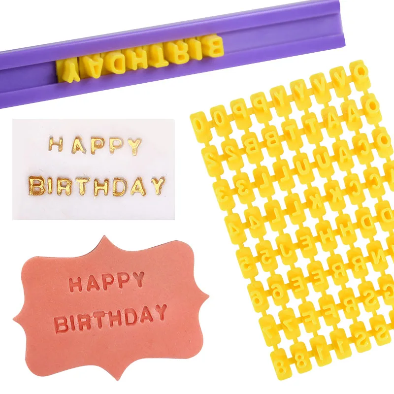 

Cookie Cake Mould Letter And Number Mold English Letter Alphanumeric Seal Mold Printing Stamps Birthday Party Home Baking Tools