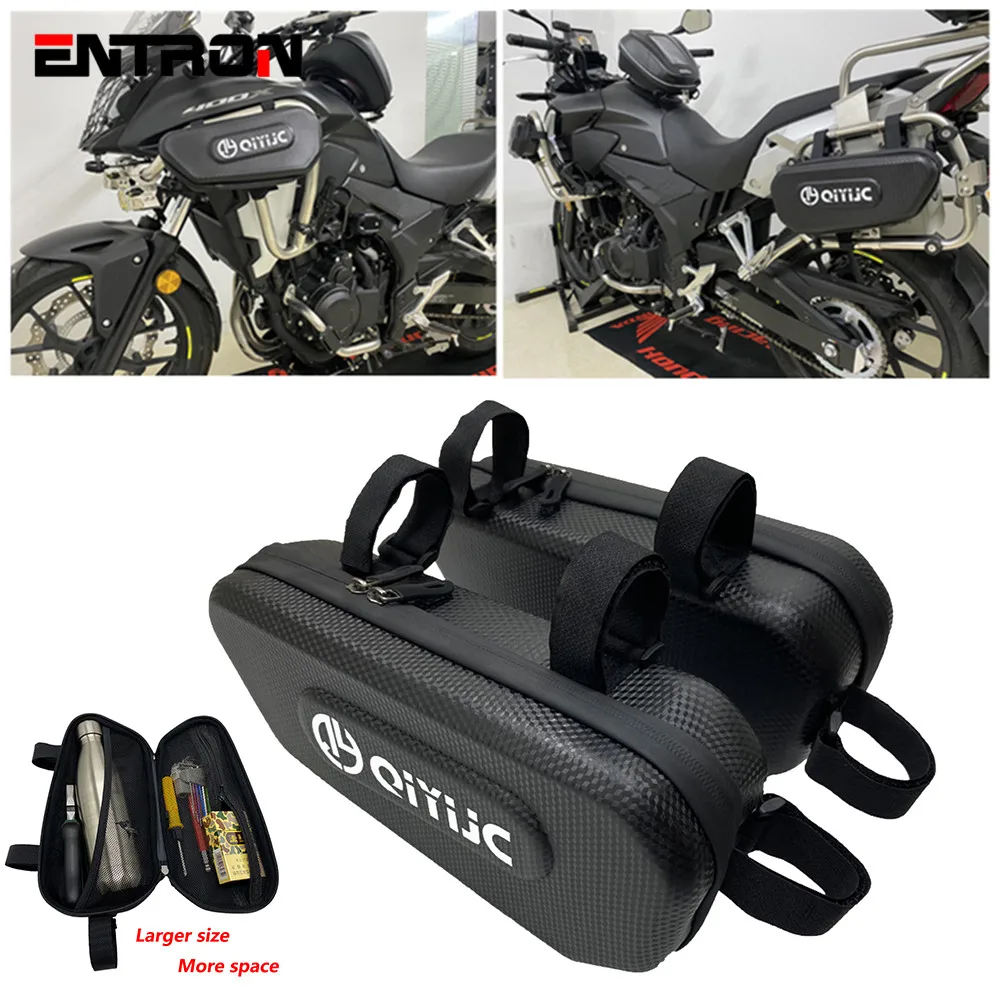 

Moto Hard Shell Triangle Side Bag For Honda CB125R CB150R CB190R CB250R CB300R CB400 CB500X CB500R CB650F CB650R CB1100 CB1000R