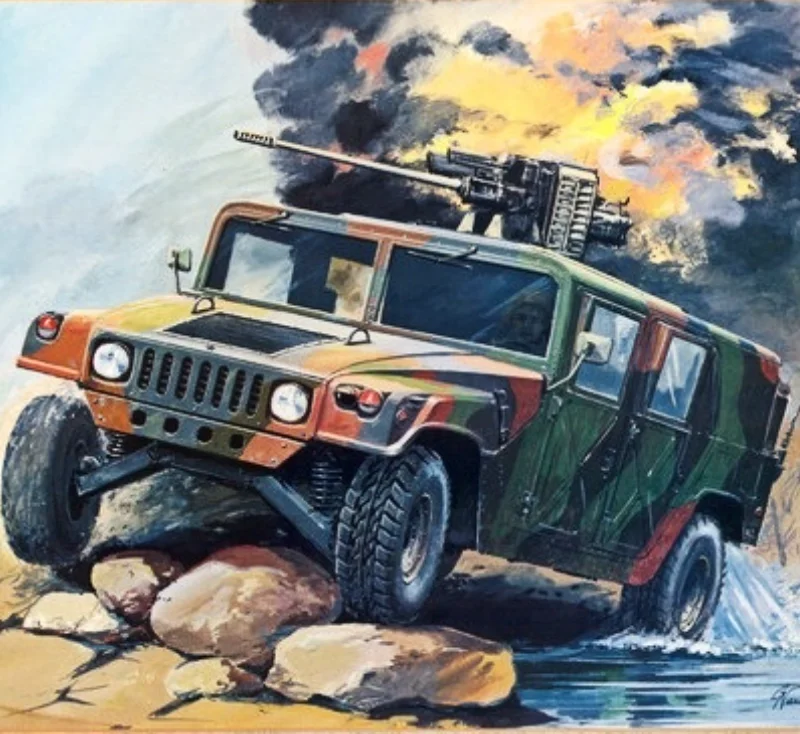 DIYMyModel США Hummer m-1025 внедорожных транспортных средств DIY ручной работы Бумага