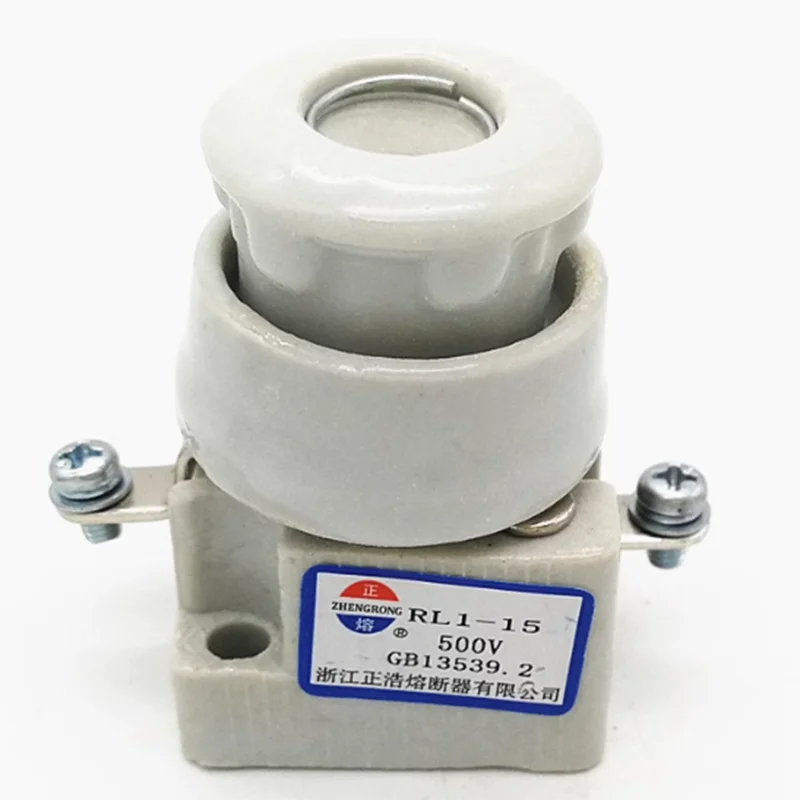 RLS1 RL1-15 База 15A Спиральный предохранитель Станок Безопасная база Винтаж