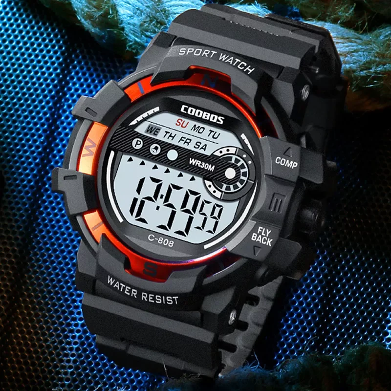 

fashion military watch fashionable led light digital watches for man electronic wrist watches sport reloj hombre Genuine
