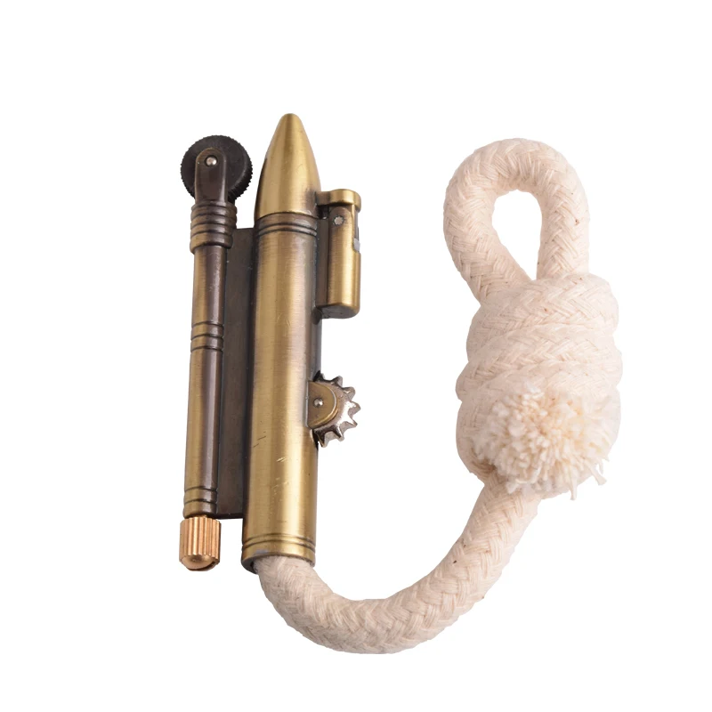 Retro Rattlesnake Velvet Rope Trench No Oil Lighter Outdoor 