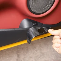 for toyota gr supra a90 2019 22 car interior trunk switch button frame decorative sticker real carbon fiber interior accessories