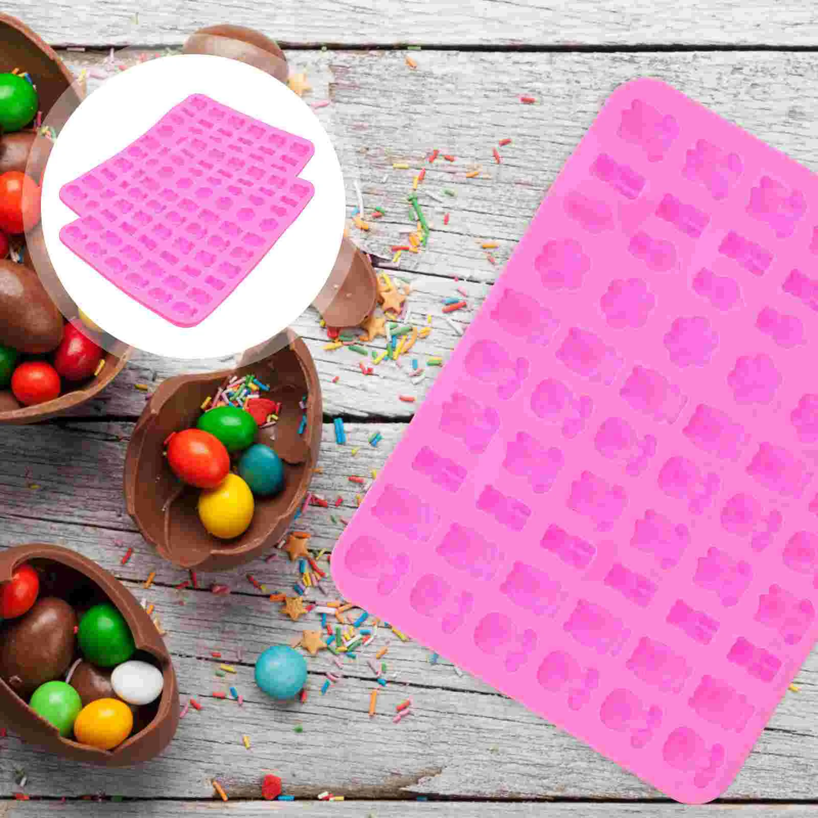 

2Pcs Silicone Candy Mold Wax Seal Stamp Beads Mold Small Wax Bead Making Mold Flexible DIY Mold