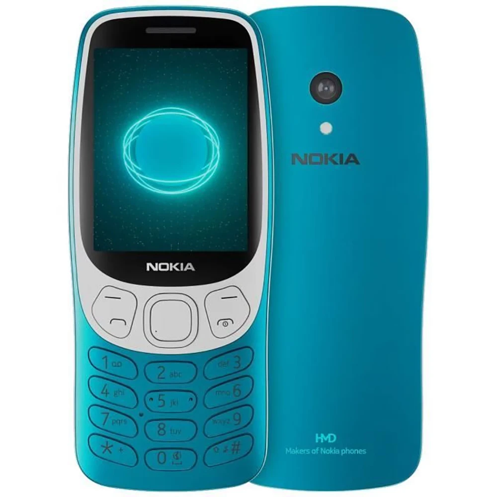 Фото Смартфон Nokia 3210 4G, 2 SIM-карты, Bluetooth 5.0, FM-радио, 2.4-дюймовый экран, Type-C, 2 МП, аккумулятор 1450 мАч, кнопочный, разблокированный, запасной телефон Nokia №1