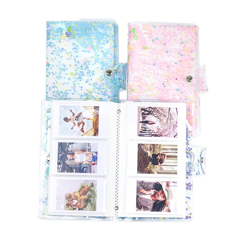 

1pc 96 Pockets Book Album for Instax PVC 3 Inch Album Daisy Printing 3 inch Photo paper Mini Films Transparent Photo Album